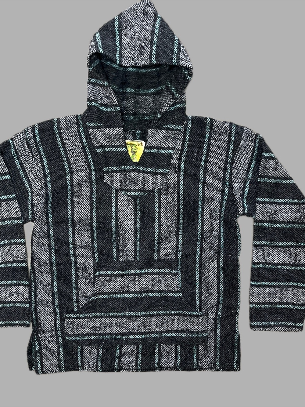 Iguana Jack Baja Rug Poncho Sweater Unisex Medium